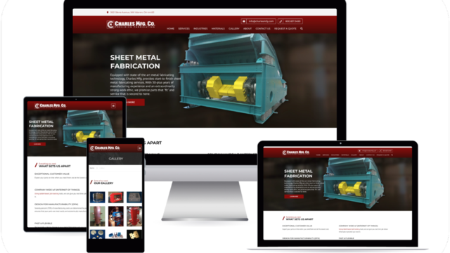 Charles Mfg.: A Modern WebSite for Showcasing Expertise